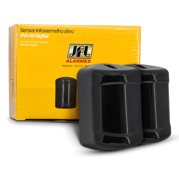 Sensor De Barreira Ativo Ira-50 Jfl Feixe Único Até 60mts Preto