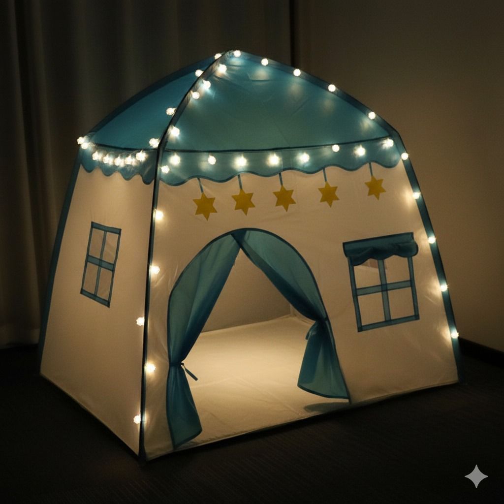 Barraca Infantil Menina Menino Tenda Minha Casinha Azul E Rosa