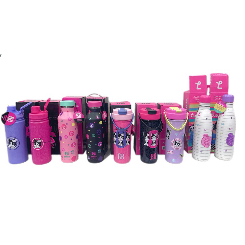 Garrafa Grande Plástica Nova Coleção Oficial Grande Rebecca Bonbon RB Térmica Luluca em Oferta na Shopee