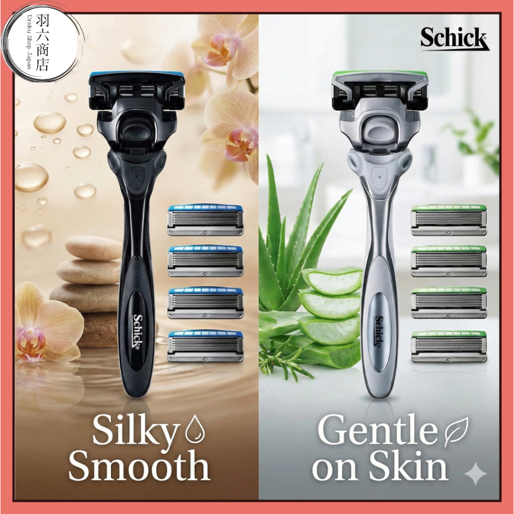 Navalha Masculina Japonesa Schick KIWAMI Premium | Modelo Principal Para Barbear Profundo Não Rival E Cuidados Com a Pele Superior Experiência Suavidade , Conforto Precisão Cartuchos De Padrão Sensível Disponíveis Uma Rotina De Cuidado Mimos