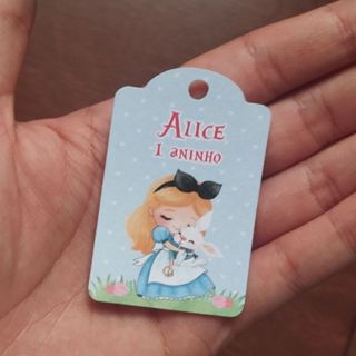 Tag Personalizada para Lembrancinha Alice no País das Maravilhas - Aniversário - Festa Infantil em Oferta na Shopee