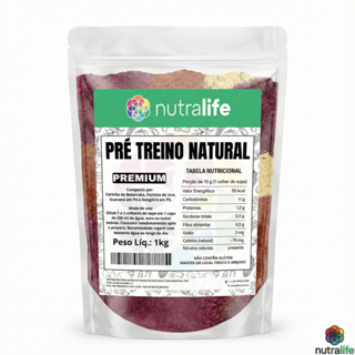Pré Treino Natural em Pó Gengibre Uva Beterraba Guaraná em Oferta na Shopee