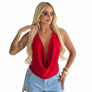 Top Cropped Frente Unica Multiformas de Amarração – Versátil, Moderna e Elegante em Oferta na Shopee