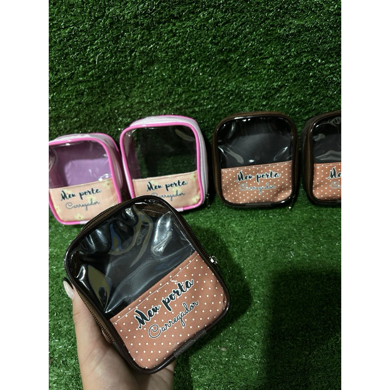 porta carregador de celular case pra carregador kit com 2 unidades