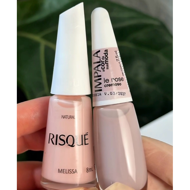 Kit 2 Esmalte Impala Le Rose e Risque Melissa em Oferta na Shopee