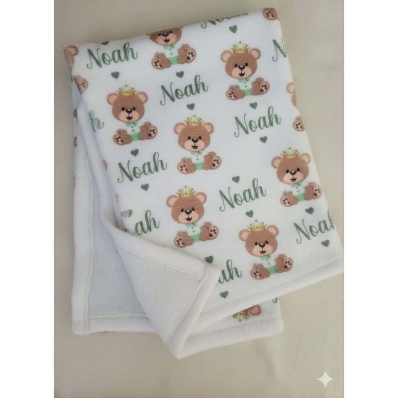 Manta Personalizada com Nome do Bebê / Varias Estampas/Presente Criativo em Oferta na Shopee