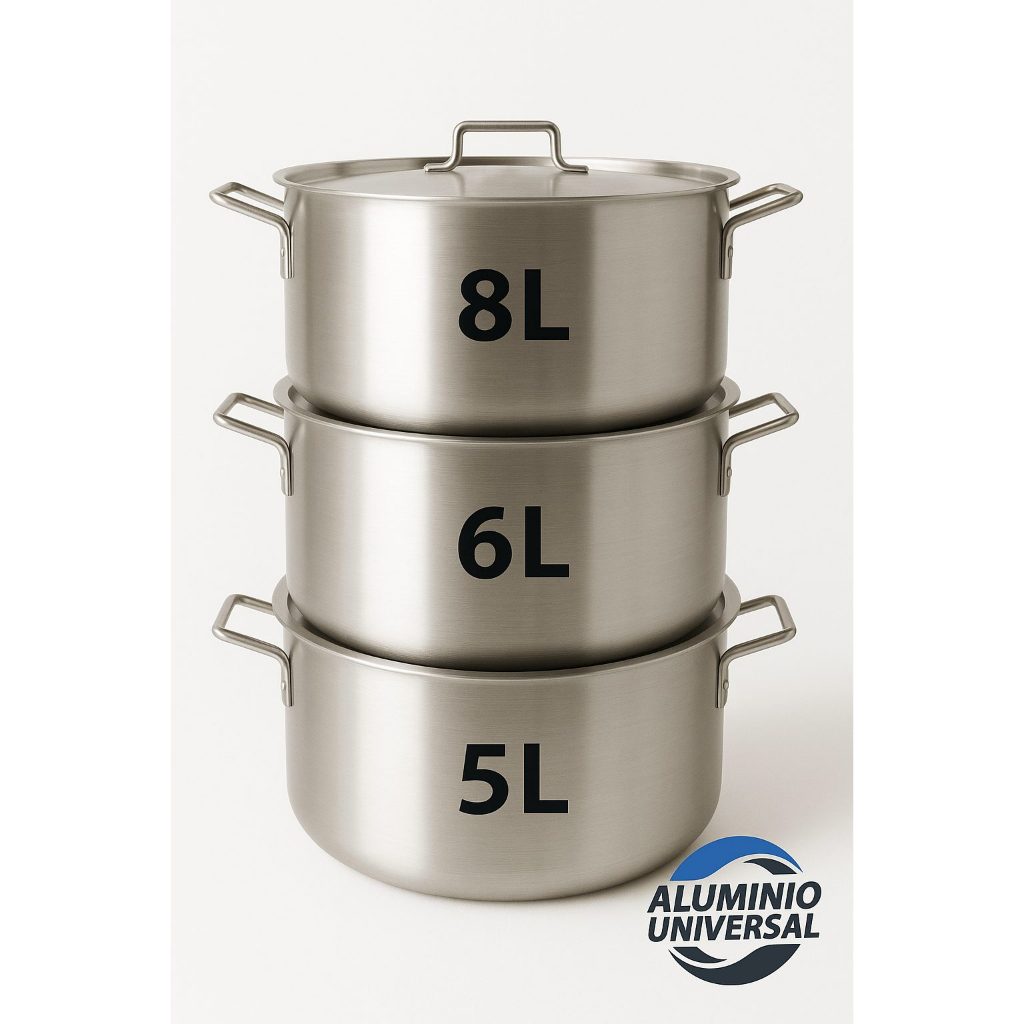 Imagem Jogo de Panela Feijoada Caldo de Alumínio 3 Peças