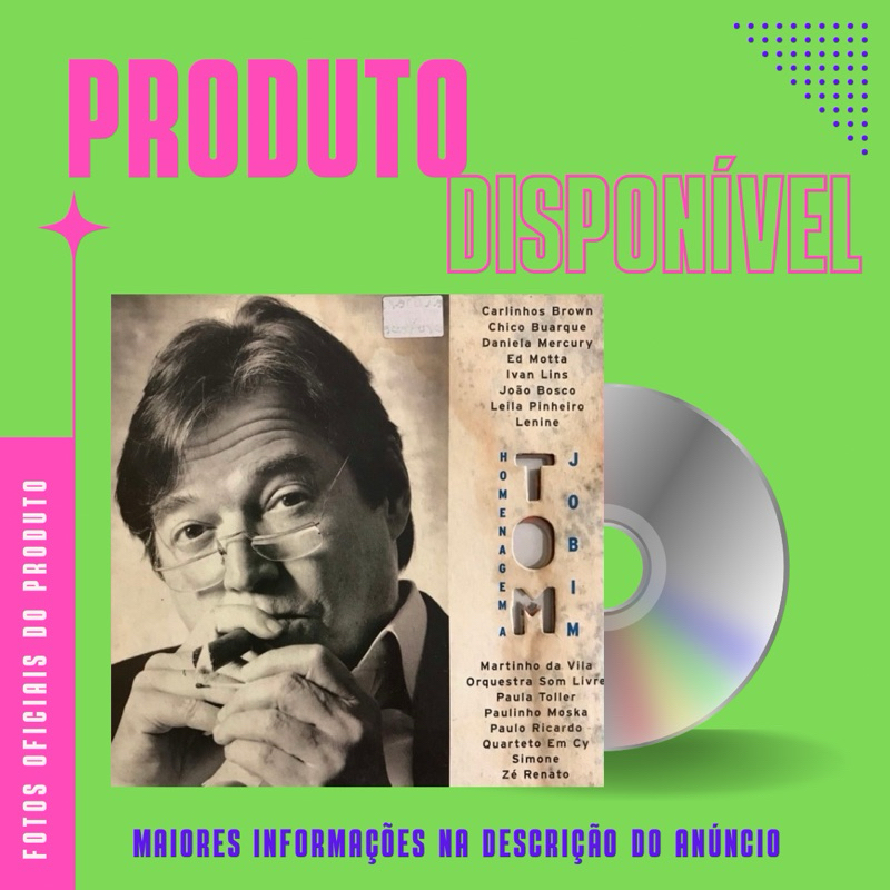 CD + LUVA HOMENAGEM A TOM JOBIM - OLHA QUE COISA MAIS LINDA (Daniela Mercury, Carlinhos Brown, Paulo Ricardo, Lenine) *