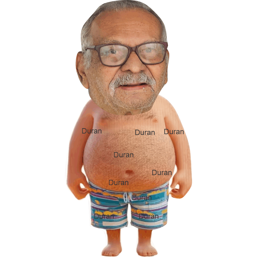Almofada personalizada sua foto homem barrigudo