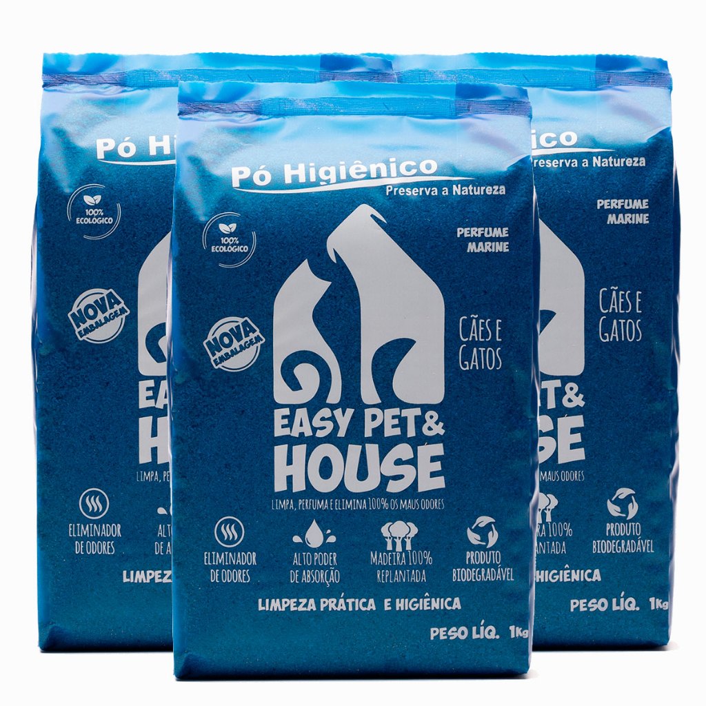 Pó Higiênico Cães E Gatos | Seca Xixi | Elimina Odor - Marine em Oferta na Shopee