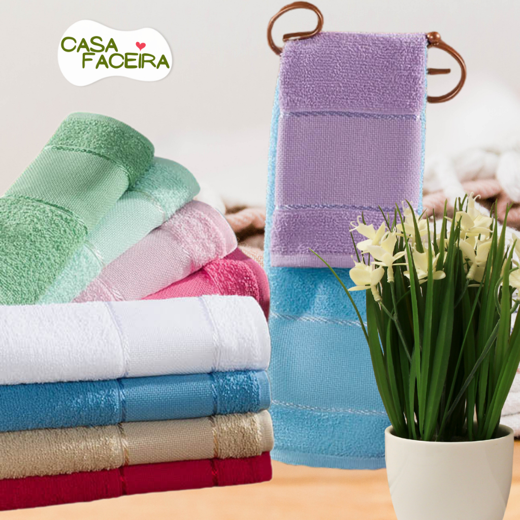 Kit 20 Toalha Lavabo Barra Etamine Para Bordar Ponto Cruz Felpuda Infantil Escolar Boca Bebe Brinde