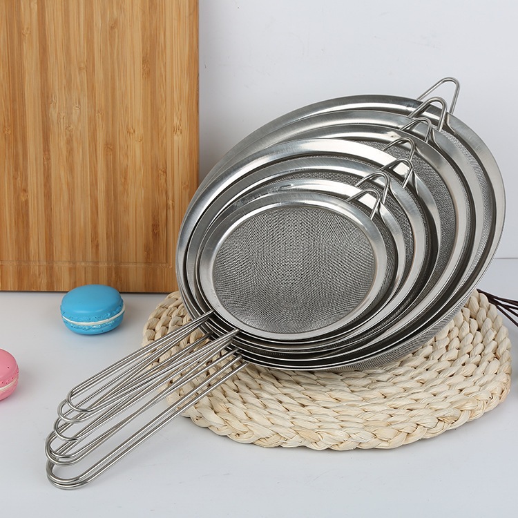 Peneiras de Inox Kit 3 Peças - Coador Durável para Cozinha Doméstica