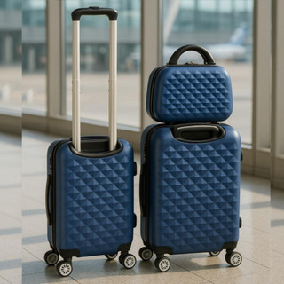 Kit Mala Viagem Anac ABS Rígido Avião Malas (BILD STORE)