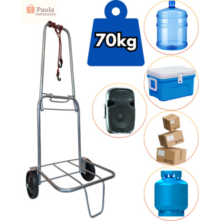 Carrinho De Mão DobráveL bagagem 70kg carga para Caixa Térmica Cooler Praia Feira Sacoleira Compra Maleiro em Oferta na Shopee