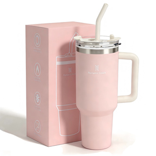 ROMANTIC CROWN Copo Térmico Portátil 1200ml/600ml com Tampa e Canudo Garrafa Térmica Inoxidável À prova de vazamentos em Oferta na Shopee