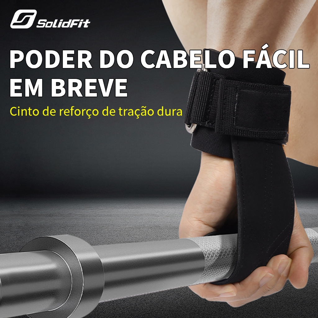 SolidFit Kit Proteção para Academia Luvas de Proteção Palmar Munhequeira CrossFit e Calistenia Força com Facilidade