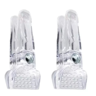 Kit 50 Presilhas Acrílico Cristal Transparente p/ Cabides em Oferta na Shopee