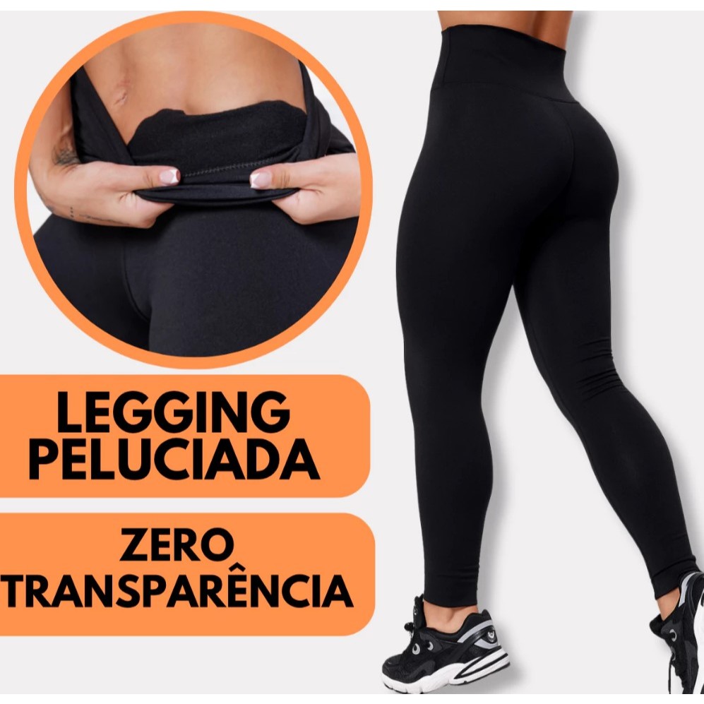 Legging Flanelada Forrada Por Dentro Costura Reforçada Térmica Zero transparência em Oferta na Shopee