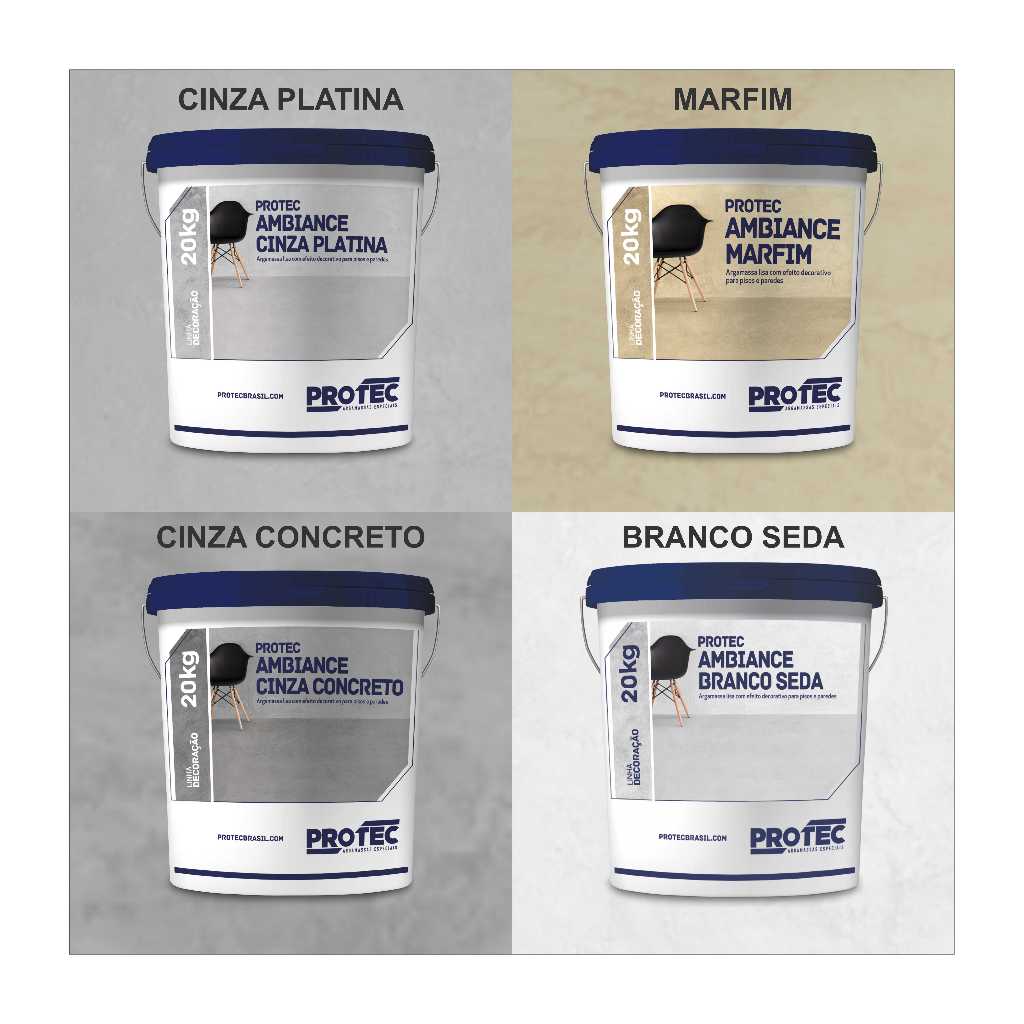 Tinta Cimento Queimado Paredes e Pisos Ambiance - Protec em Oferta na Shopee