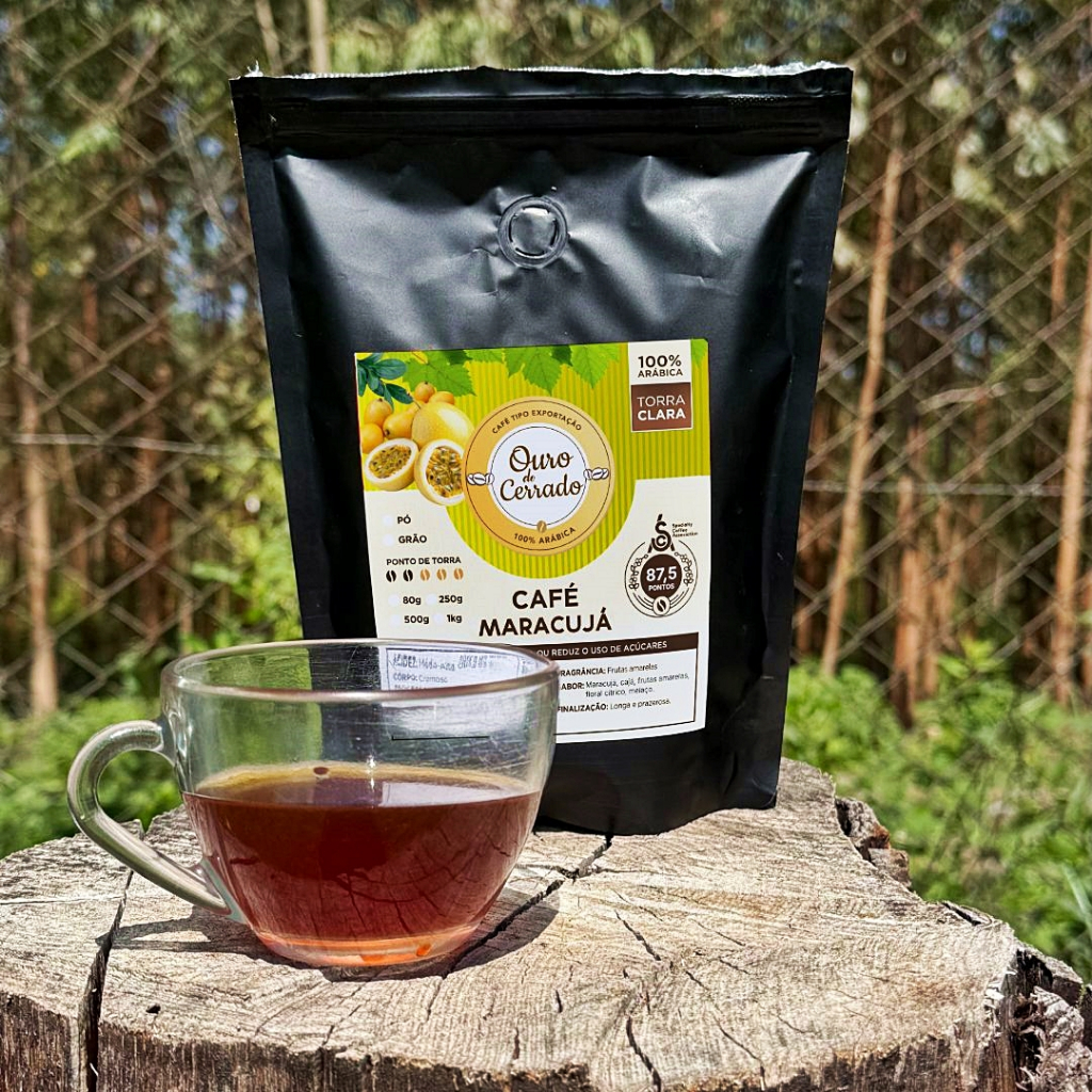 Café Maracujá torra clara 87,5 pontos SCA Cítrico Frutas Amarelas em Oferta na Shopee