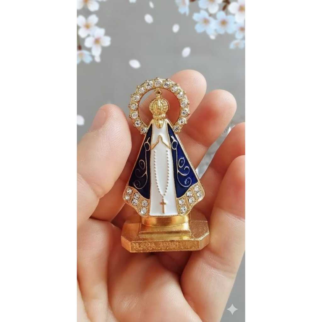 Imagem Nossa Senhora Aparecida Miniatura para painel do carro#5 cm#dupla face#