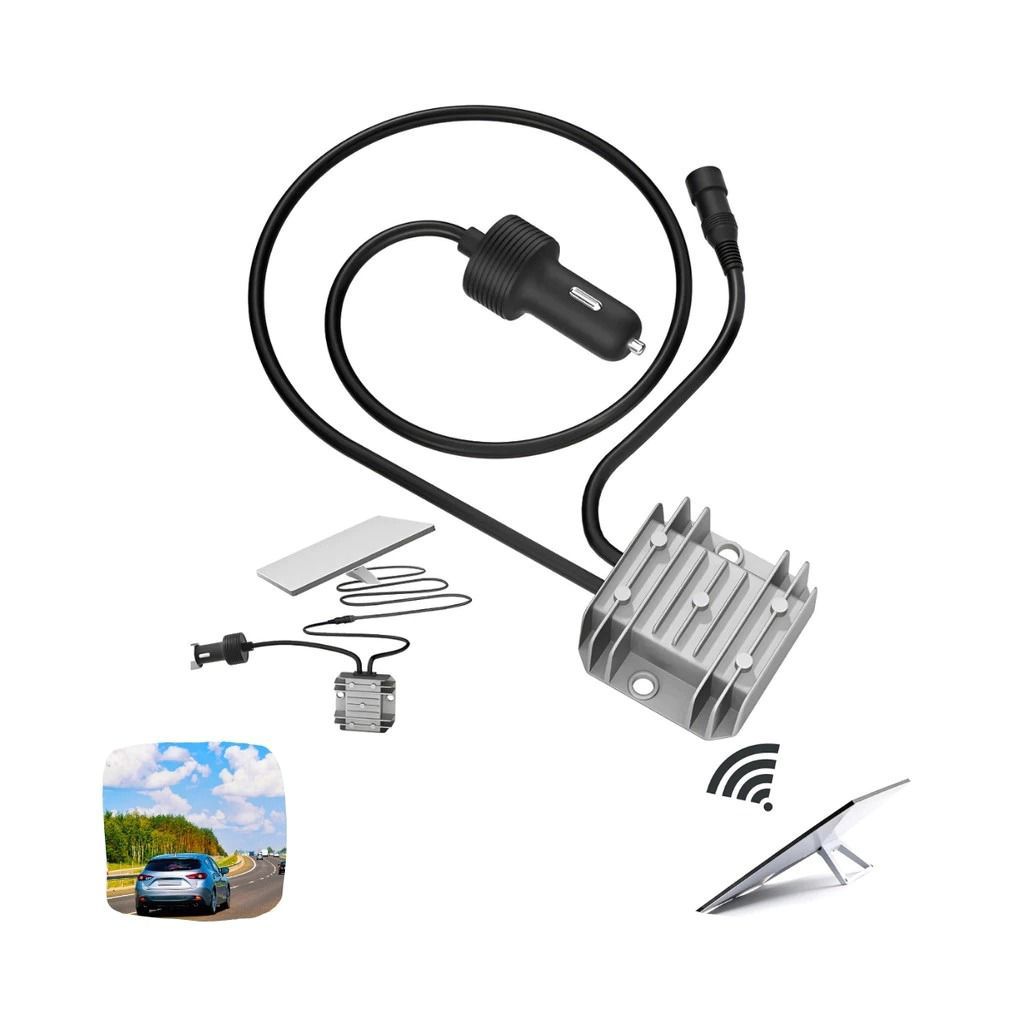 Conversor 12V24v Para 30V Step Up Para Starlink Mini Adaptador Veicular com Plug de isqueiro 1 Metro