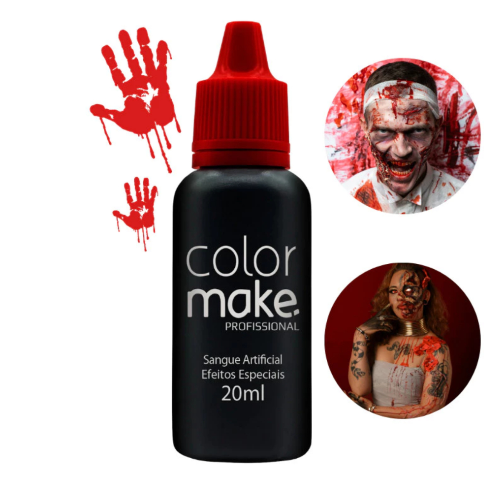 Sangue Artificial falso de Halloween  Superior Colormake 20ml Maquiagem Vermelho