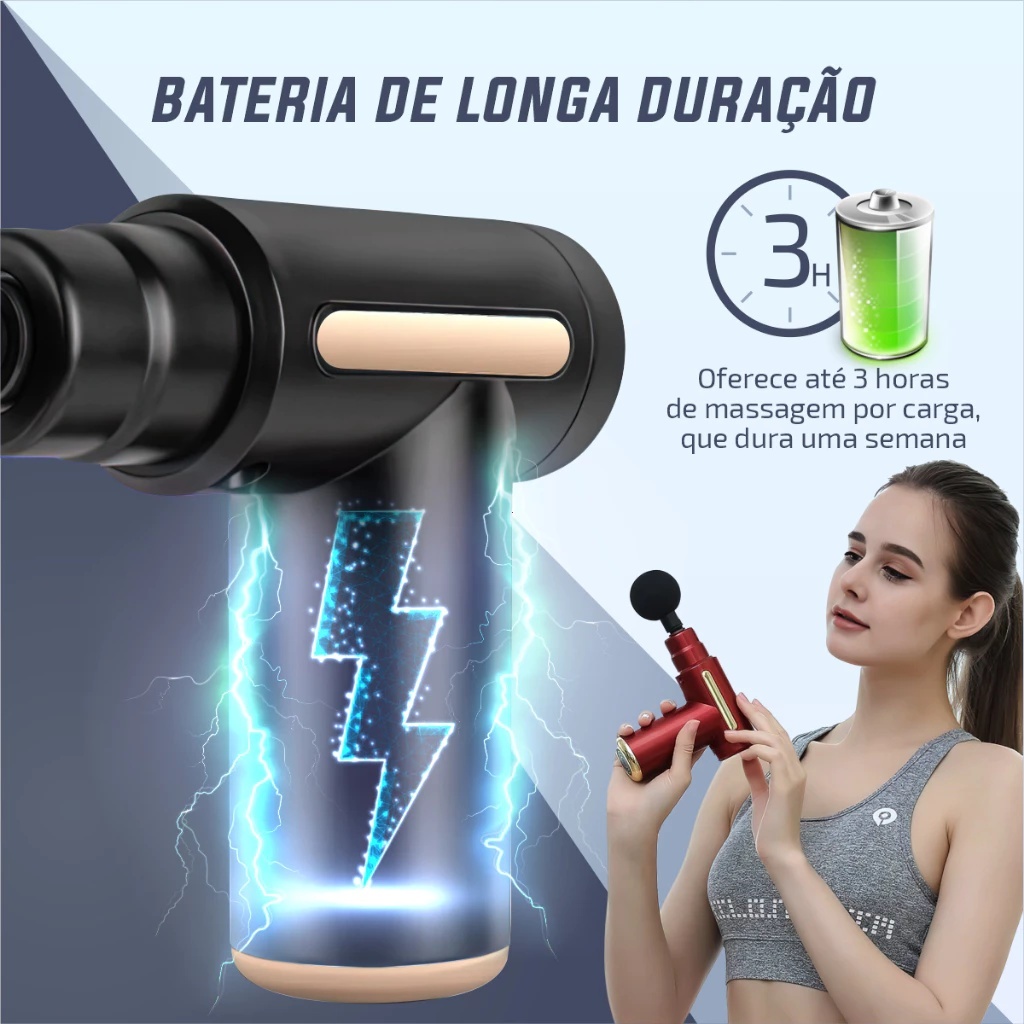 Massagem profissional elétrica de músculos e fáscia