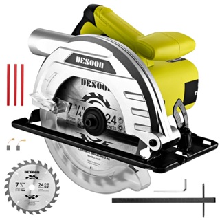 Serra Circular Elétrica 1400w Profissional 5500rpm Com Lápis Disco 185mm E Guia Para Carpinteiro Marceneiro Desoon em Oferta na Shopee