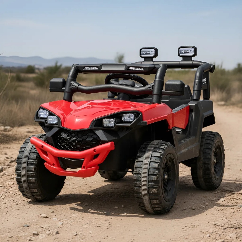 Mini Quadriciclo 6V Infantil Vermelho Luz e Som Vermelho com Luz e Som
