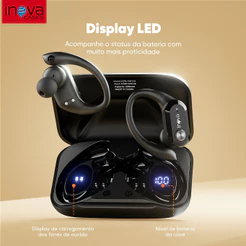 INOVA Fones De Ouvido Sem Fio Pendurados Sem Fio Mini Bluetooth Handsfree Estéreo À Prova Dwaterproof Água Com Microfone