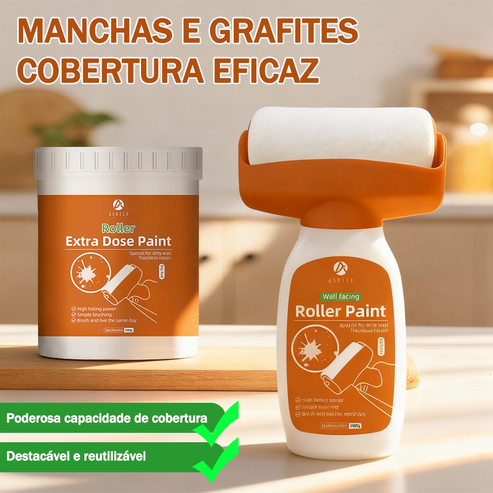 Pintura De Rolo De Reparo Para Parede 500g Pincel Ferramenta  De Conjunto De Escova Bricolagem em Oferta na Shopee