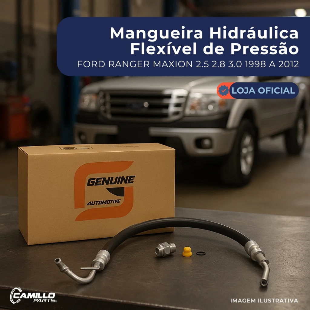 Mangueira Pressao Hidraulica Genuine Ranger 3.0 Maxion Diesel 2010 Alta Durabilidade