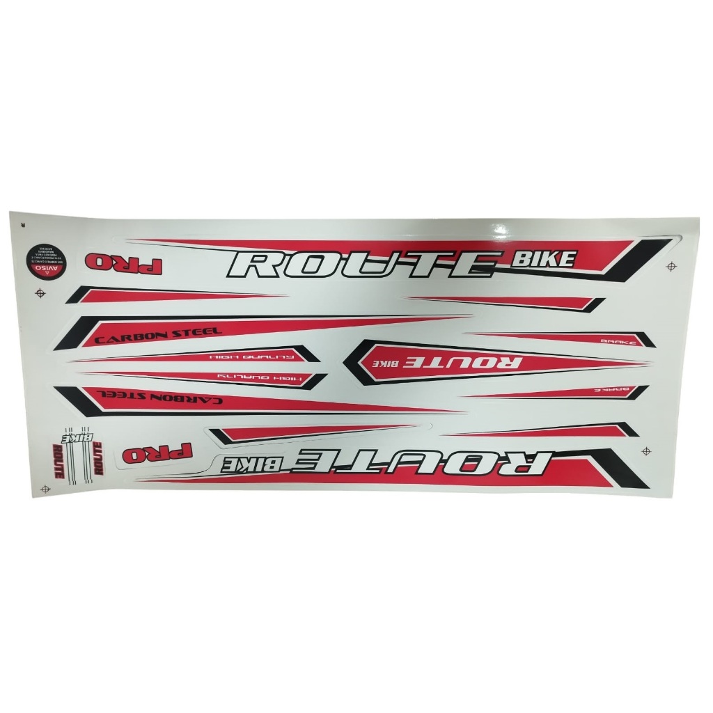 Cartela de Adesivos Bicicleta  Marca Rout Bike - Quadro Aro 29 em Oferta na Shopee