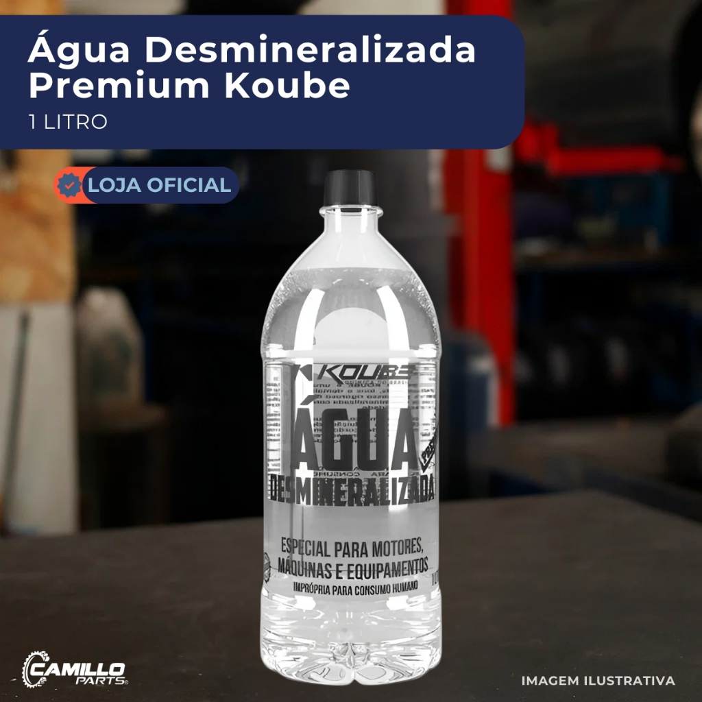 Agua Desmineralizada Destilada Radiador Bateria Koube Alta Pureza Baixa Condutividade em Oferta na Shopee