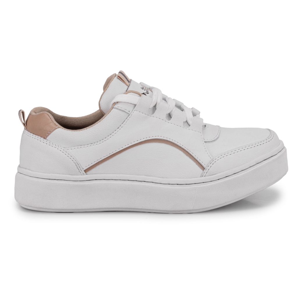 Tênis Feminino Confortável Tenis Feminino Casual Confortável All Branco Sapatênis Leve Espuma Escola Enfermagem