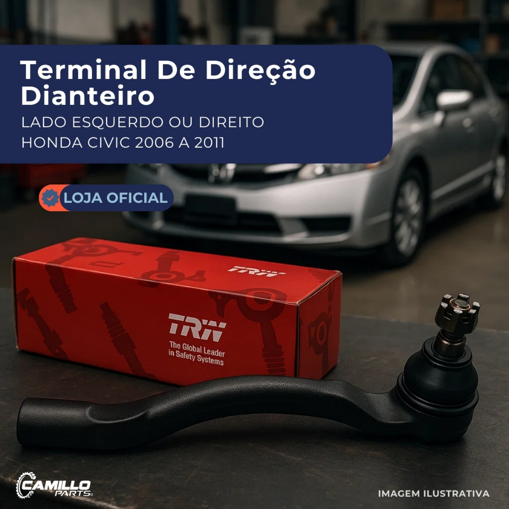 Terminal Ponteira Direcao Honda New Civic 2006 2011 Trw Qualidade Original