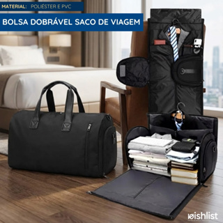 Bolsa Dobrável Saco De Viagem De Grande Capacidade em Oferta na Shopee