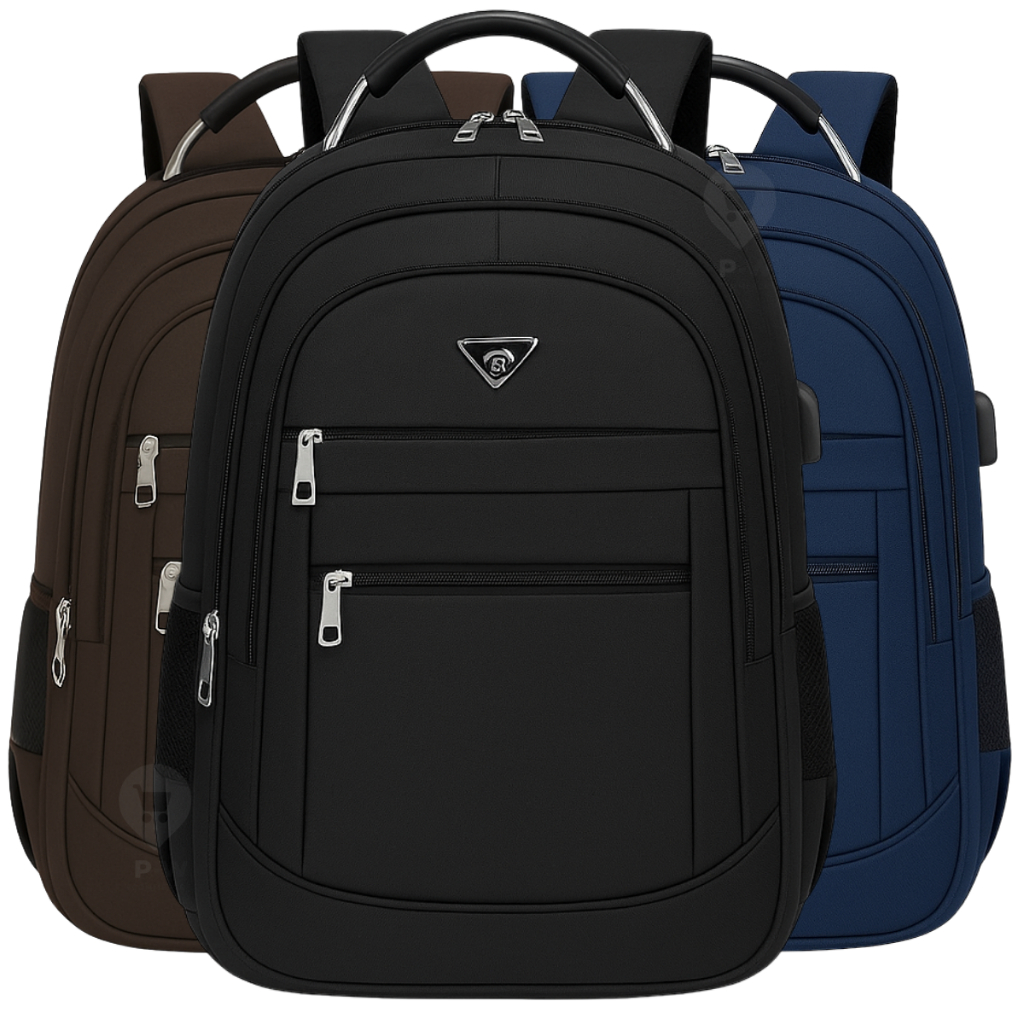 Mochila Masculina Grande Reforçada Cabo De Aço Notebook USB em Oferta na Shopee