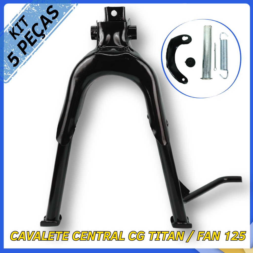 Cavalete Central Honda CG Titan 125 2000 a 2004 Fan 125 2005 a 2008+ Kit Mola Eixo Meia Lua Batente em Oferta na Shopee