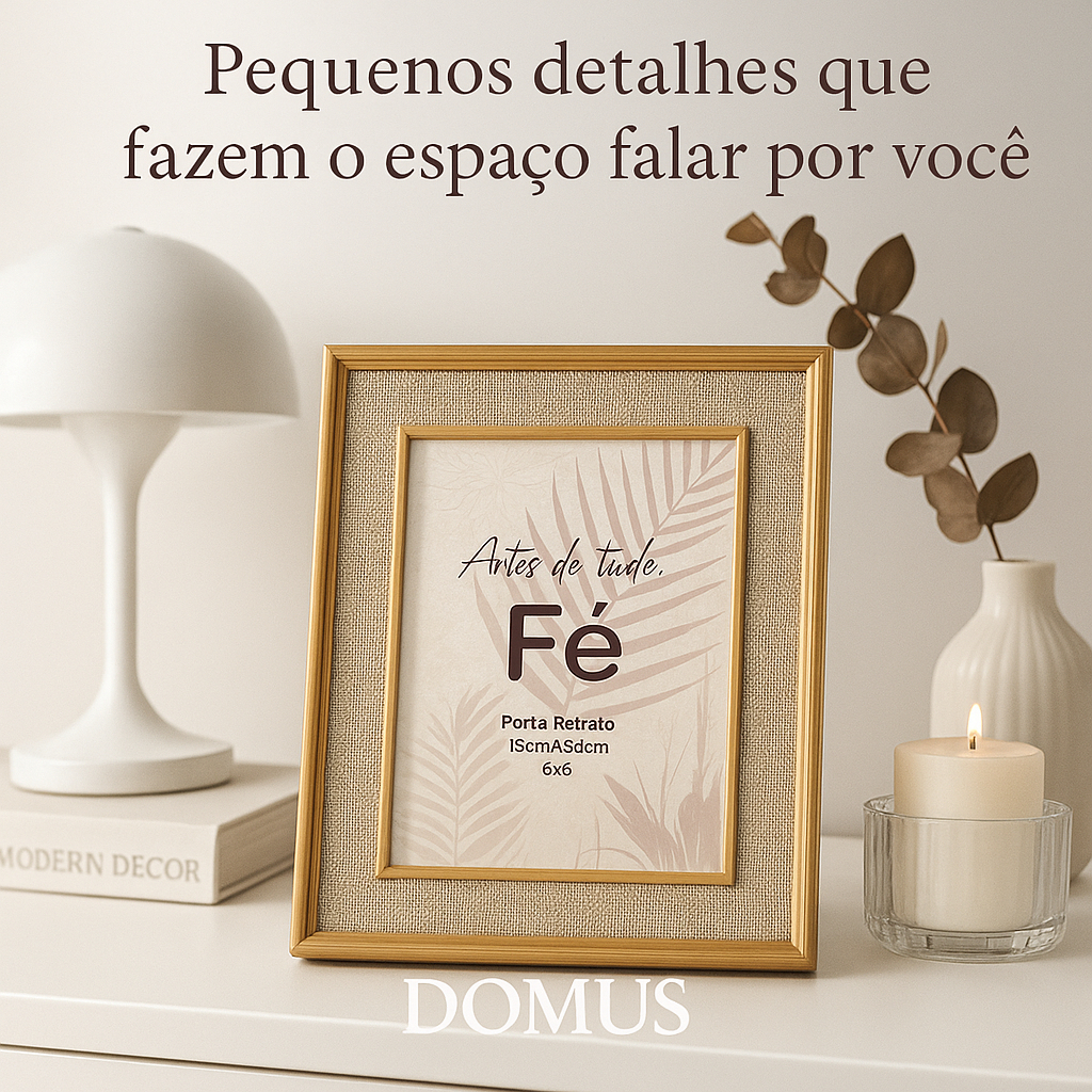 Porta-Retrato Foto de Mesa 15x20cm Estilo Rústico Elegante Moderno