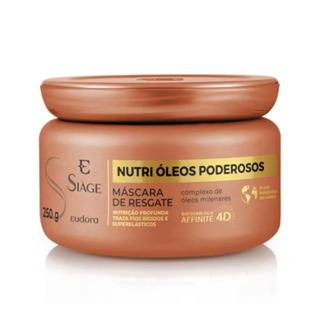 Máscara Capilar Siàge Nutri Óleos Poderosos 250g Eudora em Oferta na Shopee