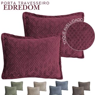 Kit Porta Travesseiros Macio Fronha Aveludado Habitat 50x70 com Abas em Oferta na Shopee