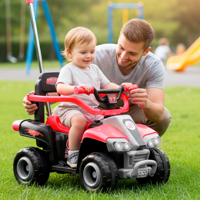 Mini Carro Elétrico Infantil 6V A Bateria Com Luz E Som Frente E Ré - Unitoys