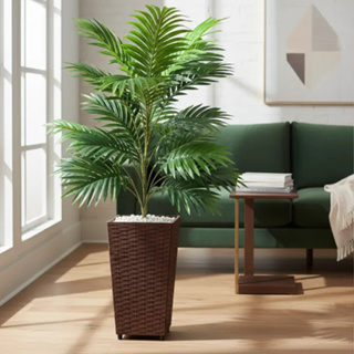 Planta Artificial Palmeira Areca Real Toque Com Vaso Decoração em Oferta na Shopee