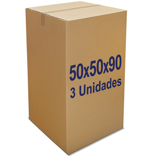 Kit 3 Caixas de Papelão Grande Mudança 50x50x90cm Campanha do Agasalho em Oferta na Shopee