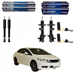 KIT 4 AMORTECEDOR CIVIC 2.0 2012 A 2016 NAKATA + KIT