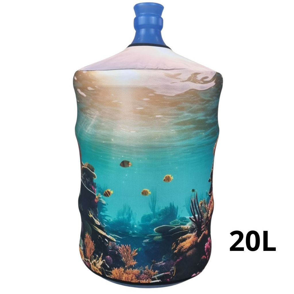 Capa Galão de Água 20L Invertido Estampa 006 Fundo do Mar em Oferta na Shopee