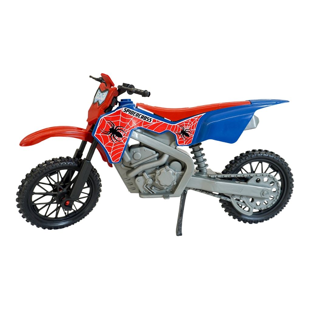 Moto Cross SPIDER Infantil | Brinquedo Homem Aranha 3+ Anos | Rodas Off-Road | Kendy | QUEEN SHOP em Oferta na Shopee