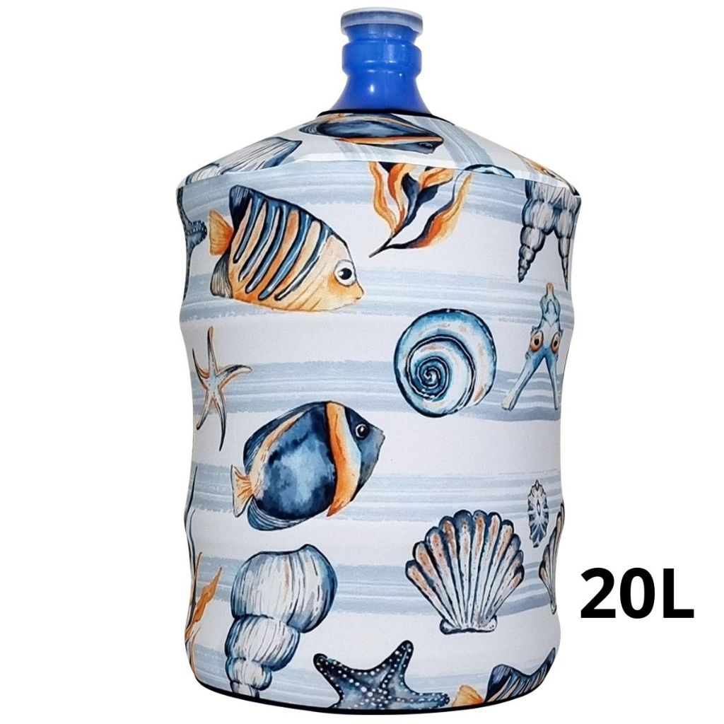 Capa para Galão de Água 20L  Invertido Estampa 002 Peixes em Oferta na Shopee